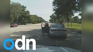 Police dashcam video shows Sandra Bland arrest