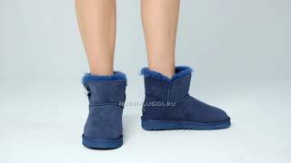 UGG Mini Bailey Button Bling Navy