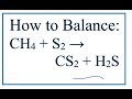Balancing Chemical Equations
