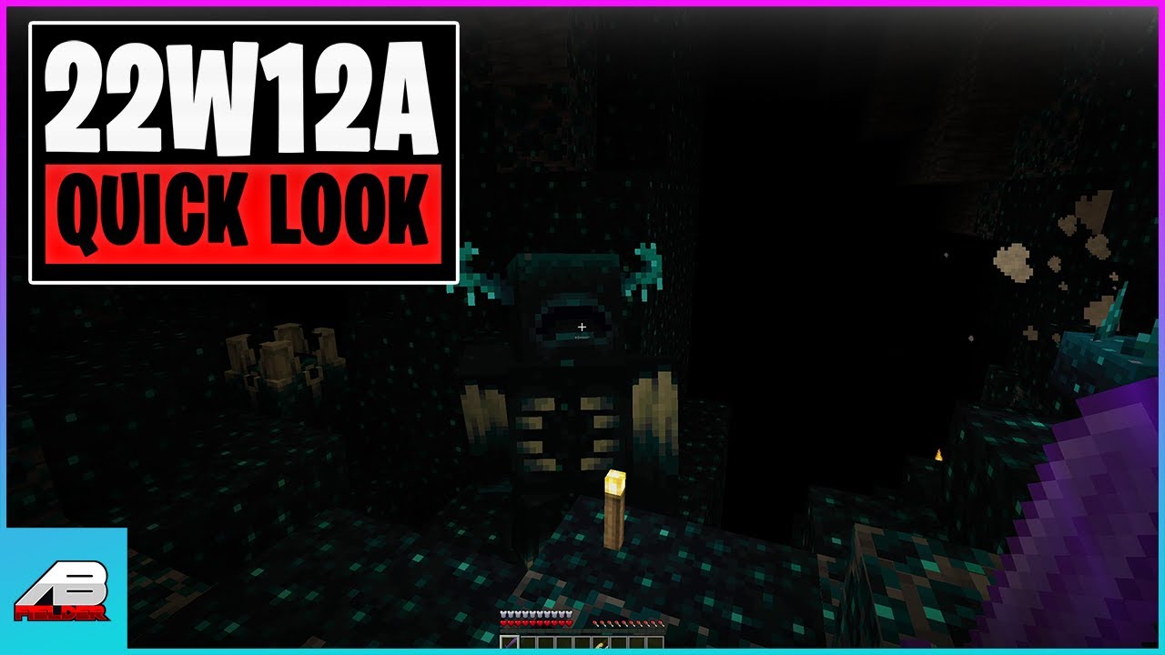 Minecraft 22W12A 1.19 Snapshot Quick Look - Warden, Chest Boat, Swift Sneak
