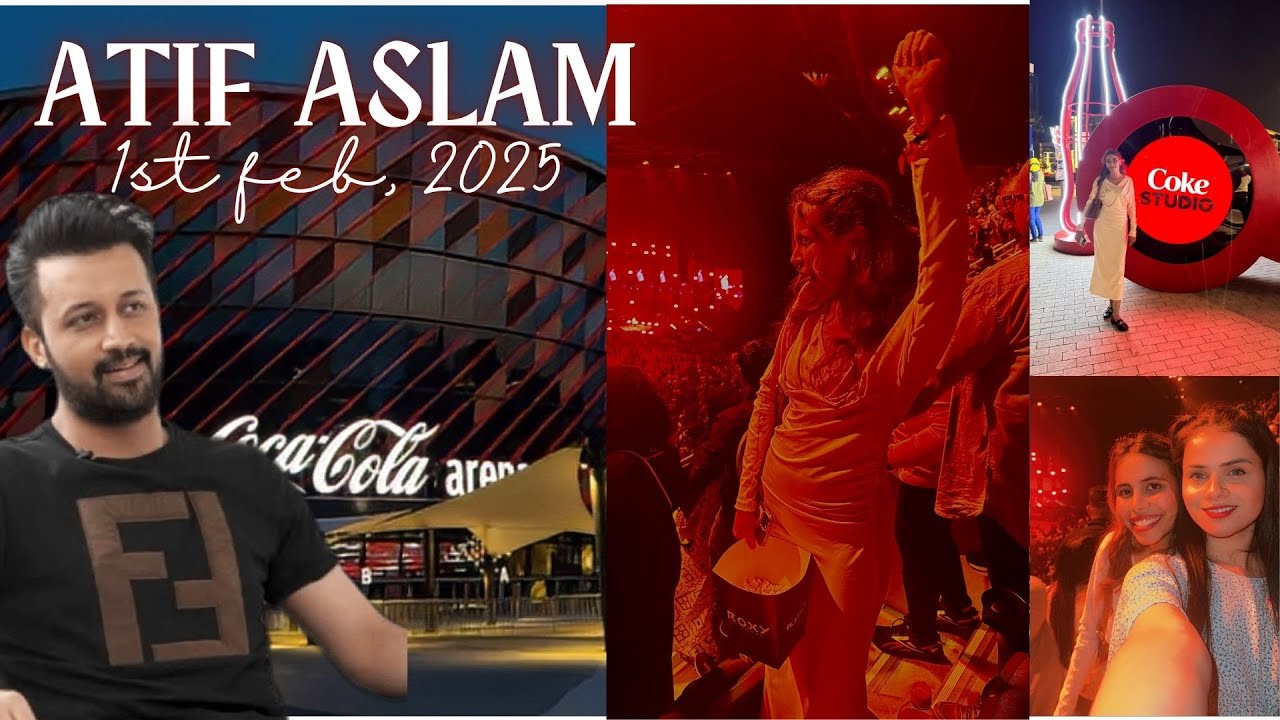 Atif Aslam Live in Dubai 🎤✨ | Unforgettable Concert Experience at Coca Cola Arena