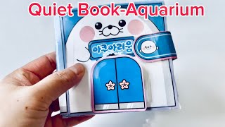PaperDIY: Quiet Book #1 Aquarium #diy #stickers# #quite-book