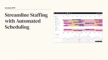 Streamline staffing with automated scheduling in Zendesk WFM