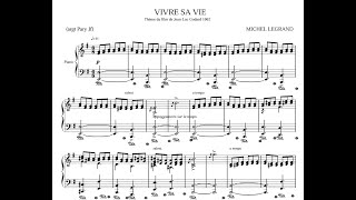 Michel Legrandvivre Sa Vie - Piano Partition