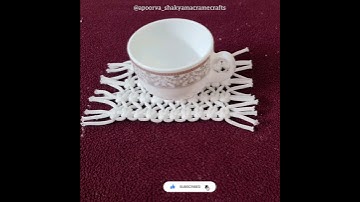 easy tea coaster|howtomake| #shorts #shortsfeed #youtubeshorts #macrame #apoorva_shakyamacramecrafts