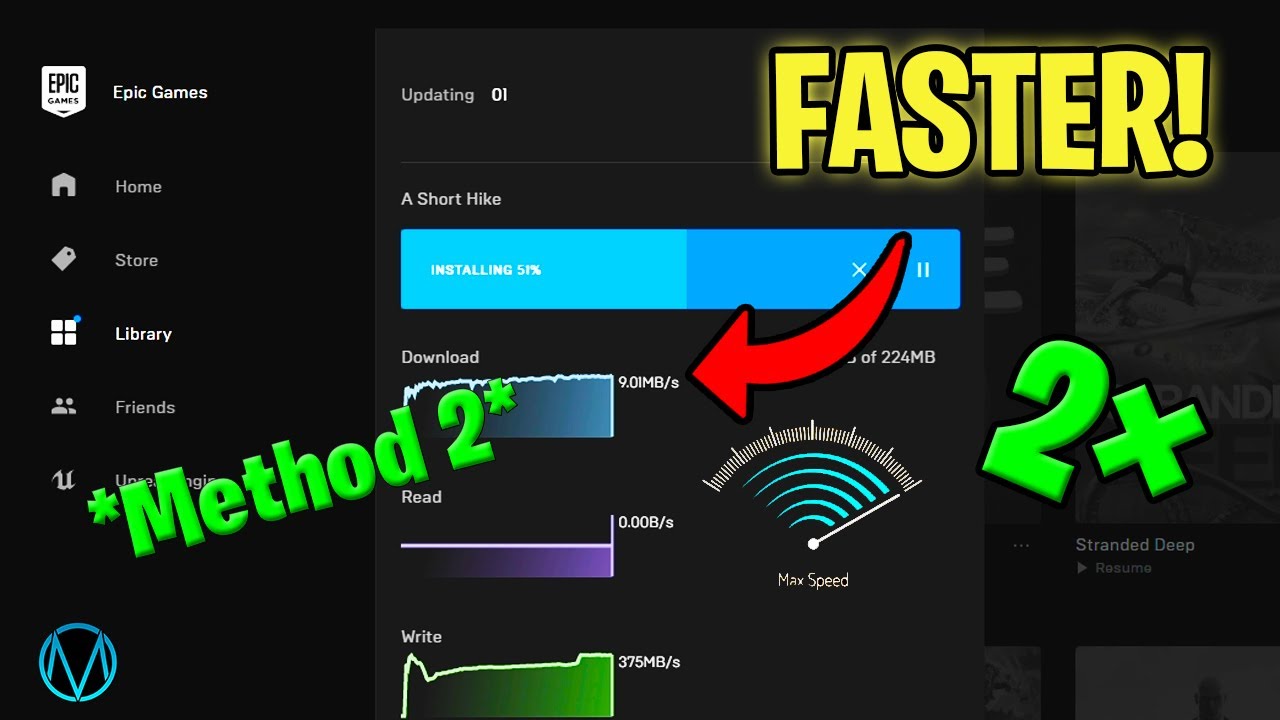 how to make your epic games download faster