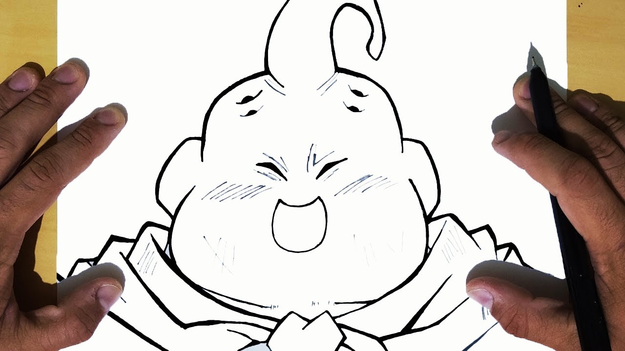 COMO DESENHAR O MAJIN BOO [DRAGON BALL SUPER] PASSO A PASSO, FÁCIL E ...