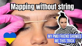 Brow Mapping without String. Brow Tinting Full service.