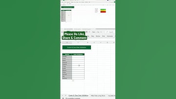 Short - Amazing trick Data validation dropdown. #excel #exceltips  #exceltricks #shorts @KTAnalytics