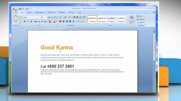 Microsoft® Word 2007: How to double-space lines document on Windows® XP?