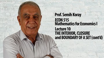 THE INTERIOR, CLOSURE and BOUNDARY OF A SET (cont