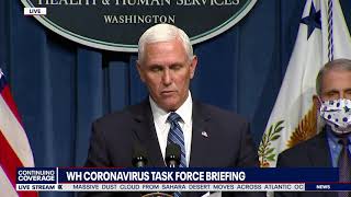 FULL BRIEFING: VP Pence & Coronavirus Task Force update amid SURGE