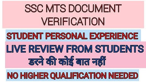 Ssc mts 2019 student PERSONAL experience. Ssc mts dv 2019 complete detail by personal experience.