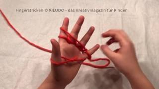 Fingerstricken für Kinder