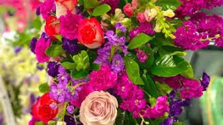 Standing spray arrangement