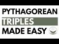 Pythagorean Triples & Solving Right Triangles Made Easy