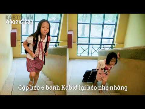 Video Cặp balo kéo 6 bánh leo cầu thang kabid - YouTube