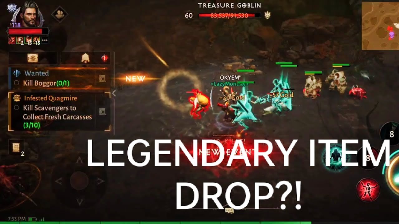 236. Legendary Drop From A Treasure Goblin? - Necromancer Diablo Immortal