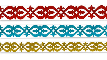 Paper cutting border design for bulletin board | paper chain flower | Softboard border