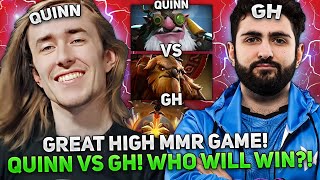 GREAT HIGH MMR GAME! QUINN vs GH! WHO WILL WIN?! | QUINN picked SNIPER MID in THIS GAME!