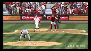 MLB 11 The Show - Cardinals@Reds: Chris Sabo Moonshot Homerun