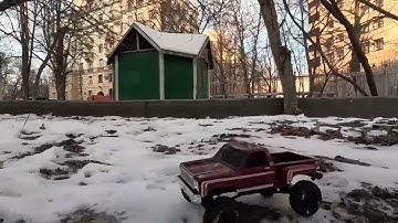 RC Axial SCX24 / The first test drive after build