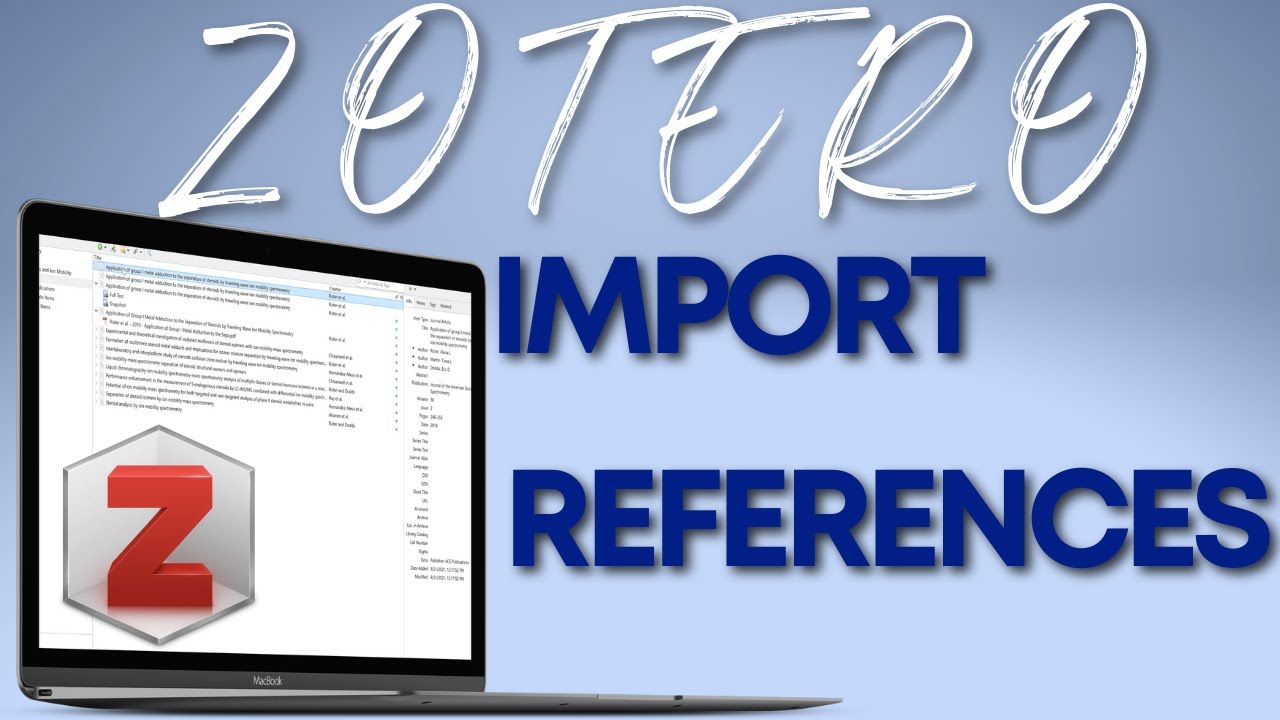 Reference import. Zotero Connector.