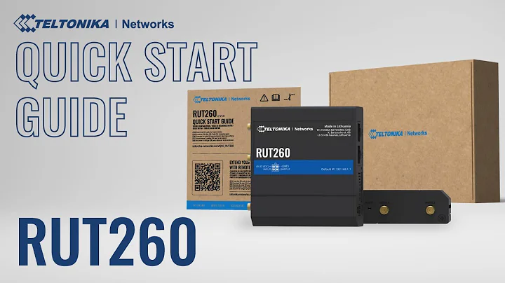 RUT260 -  LTE Cat 6 Cellular Router | Quick Start Guide