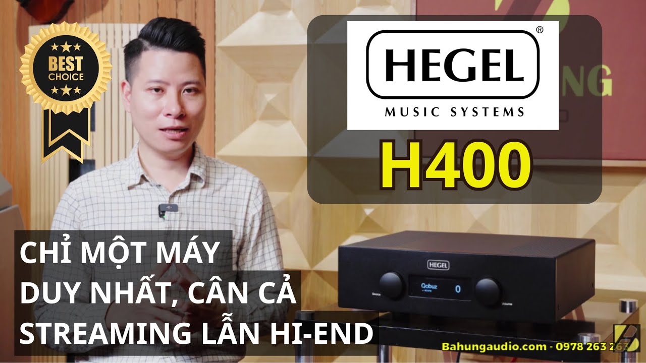 BASS CHẮC NỊCH, TRUNG ÂM SẠCH, TREBLE TỰ NHIÊN ĐẾN KHÓ TIN | AMPLY HEGEL H400