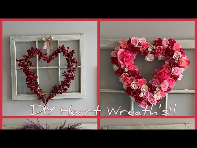 Serendipity Refined Blog: Easy Valentine's Day Feather Heart Wreath Craft  DIY