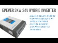 DIY 18650 Powerwall - Epever 3KW 24V Hybrid Inverter First Solar Charge (tagalog)
