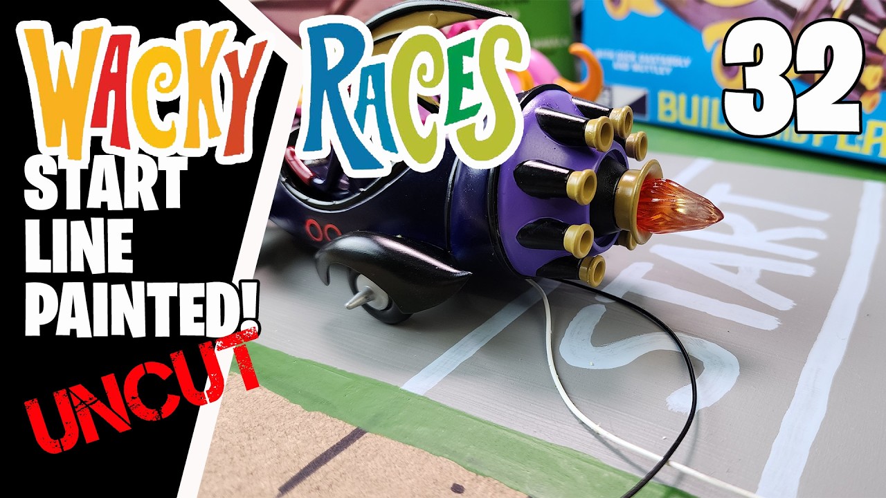 Wacky Racers Finish Line Painting the START Line & Building the Scene! – Wacky Races Diorama ...