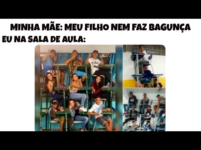 1 HORA!! MEMES EM IMAGENS ENGRAÇADOS - Minha sala quando tem aula