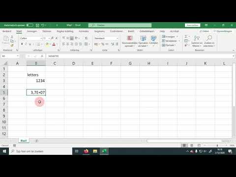 Video: Hoe Cijfers In Letters In Excel Te Veranderen