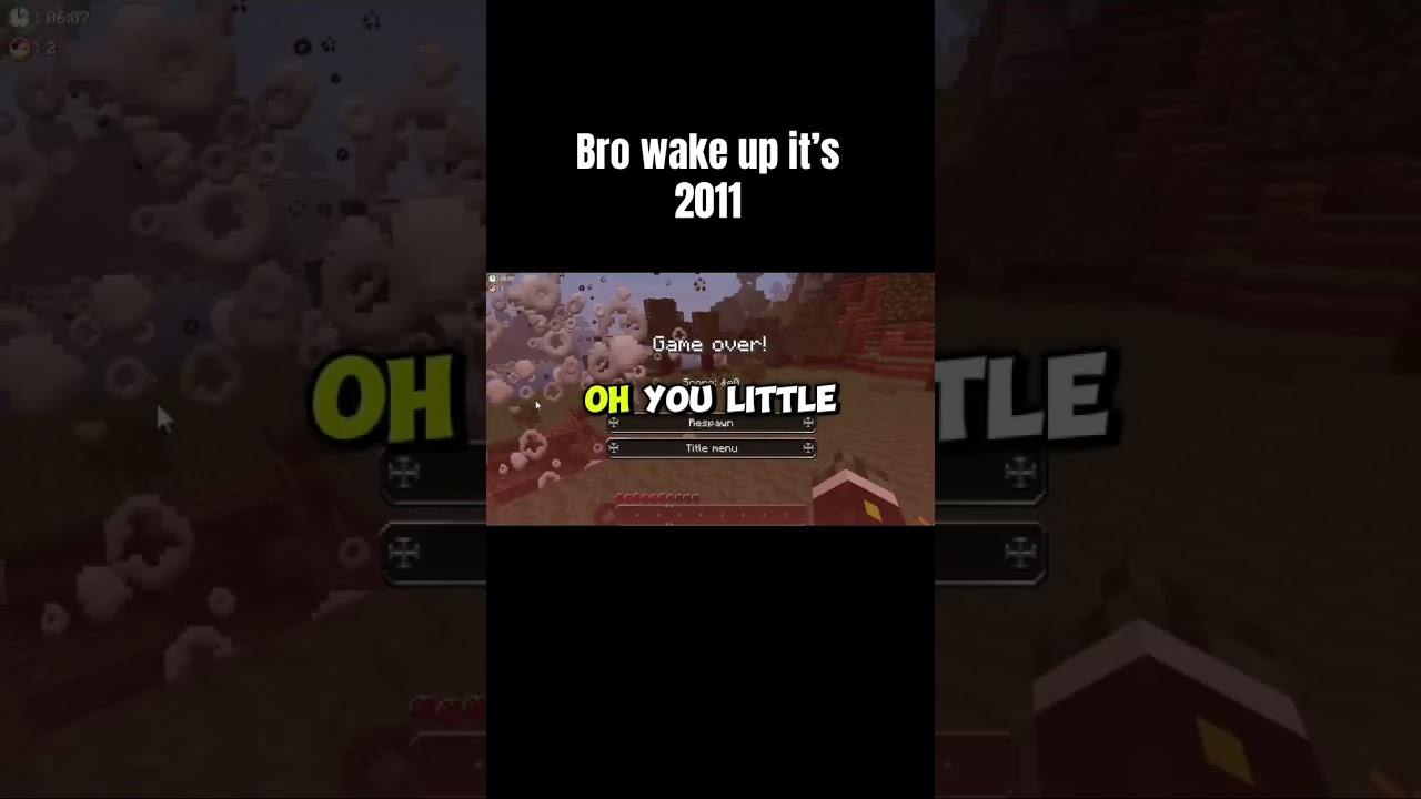 Bro wake up it’s 2011 