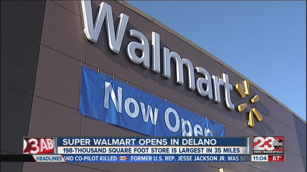 New Delano WalMart opens doors YouTube