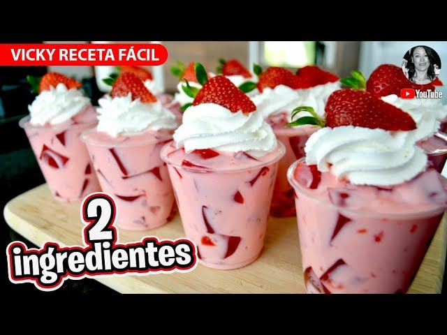 EL POSTRE MÁS FÁCIL DEL MUNDO | #VickyRecetaFacil | VICKY RECETA FACIL