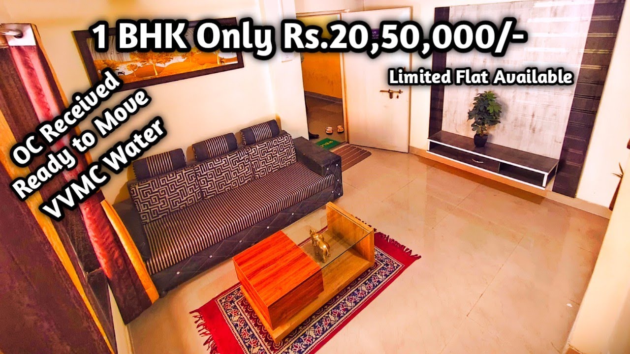 1BHK Flat Cost Rs20.50 Lakh Virar Mumbai | Vasai Virar Nallasopara Flat Affordable Flat in Mumbai