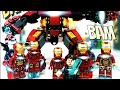 Lego New Transformer ROBOT LAZIC Vs IronMan And SpiderMan