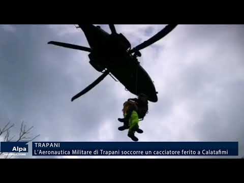 Calatafimi Segesta, Aeronautica Militare di Trapani soccorre un cacciatore ferito