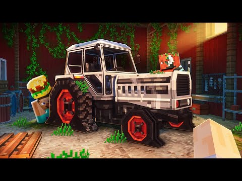 РЕСТАВРАЦИЯ ЗАБРОШЕННОГО ТРАКТОРА НА СТАРОЙ ФЕРМЕ В МАЙНКРАФТ!