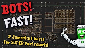 Factorio Starter Base Blueprint! Get Bots FAST!! | Factorio Spage Age Jumpstart