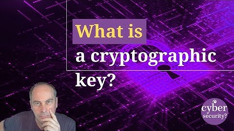 What is a cryptographic key?