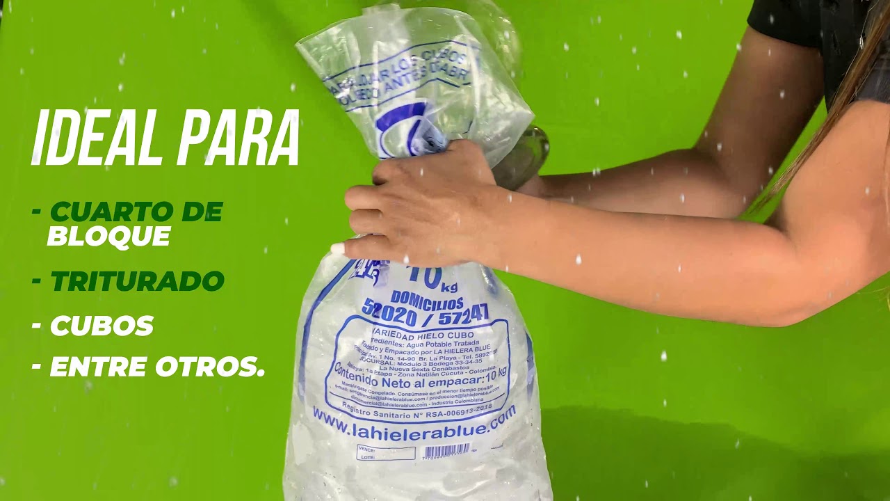 Rizado Accidentalmente riega la flor BOLSAS PARA HIELO EN CUBO - Empaques Probolsas - YouTube