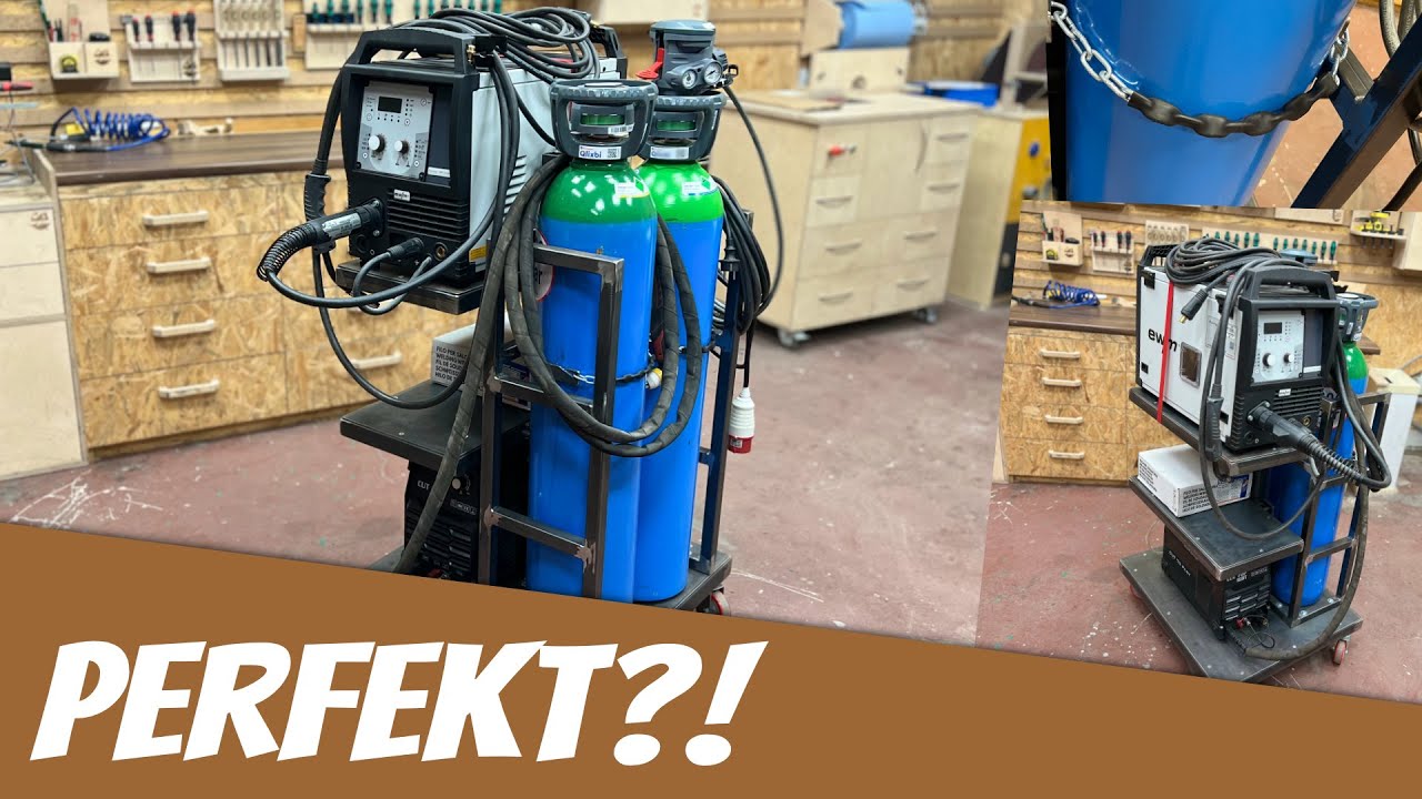 STAHLWERK Schweißwagen SW-800-ST - Robuster Gerätewagen Für Werkstatt & Baustelle