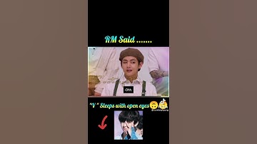 V sleeps with his Eyes Open 😂 | BTSV | bts army | #Subscribe