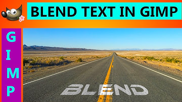 Gimp | How to Make Blend Text in Gimp