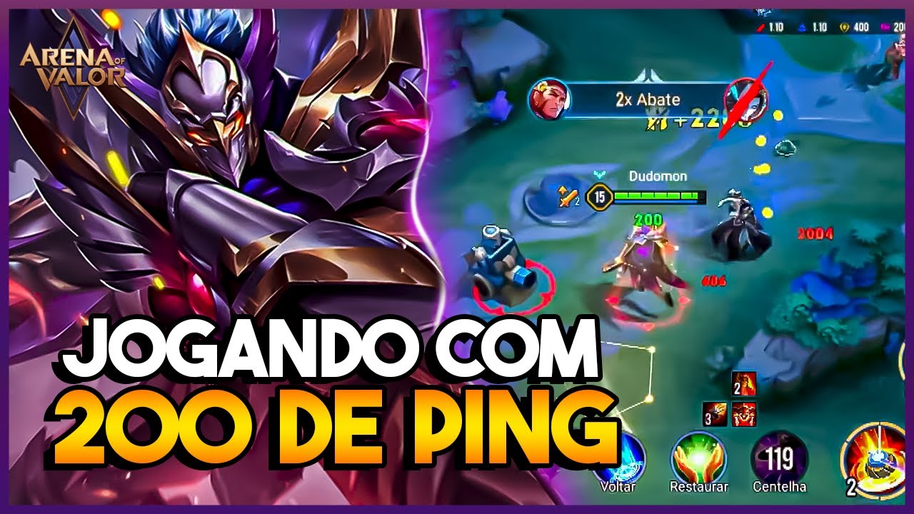 ELSU! PASSANDO RAIVA com 200 de PING│ARENA OF VALOR