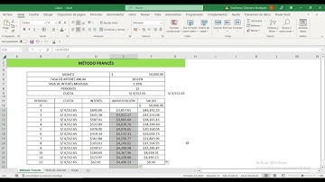 SISTEMA DE AMORTIZACIÓN EN EXCEL ( Método Francés y Alemán )