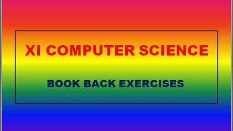 CH 12 | PART  IV | 1ST QUESTION | XI STD | CS VOL II |